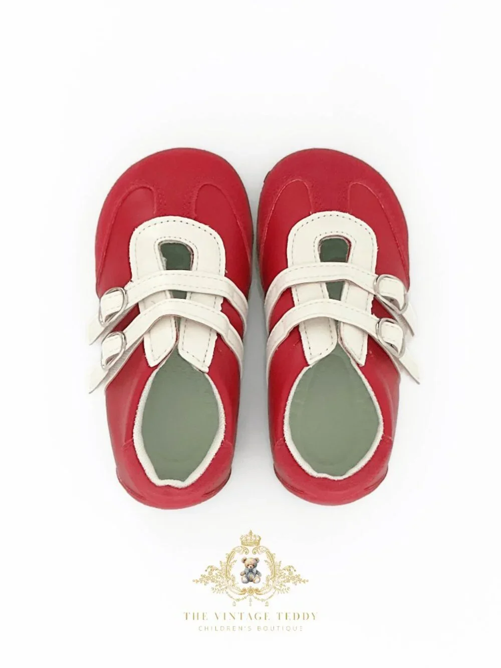 NWT Cute Girls Sneakers Children's Shoes Kicks Athletic Sports Stripes Red 6.5 - Picture 4 of 4
